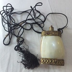 Vintage necklace Mother of pearl shell bottle